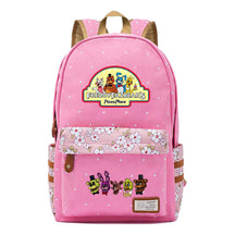 Toy Bear Game, Fashionable Print, Teenage Girl Student Backpack, Casual Canvas Backpack