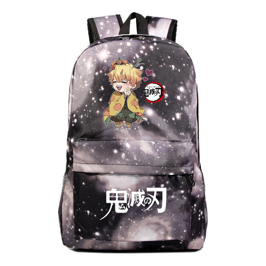 Comic Cartoon Fashion Printed Youth Student Backpack For Men And Women's Leisure Backpack