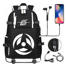 Naruto Usb Large Capacity Youth Student Backpack For Men And Women's Leisure Travel Backpack