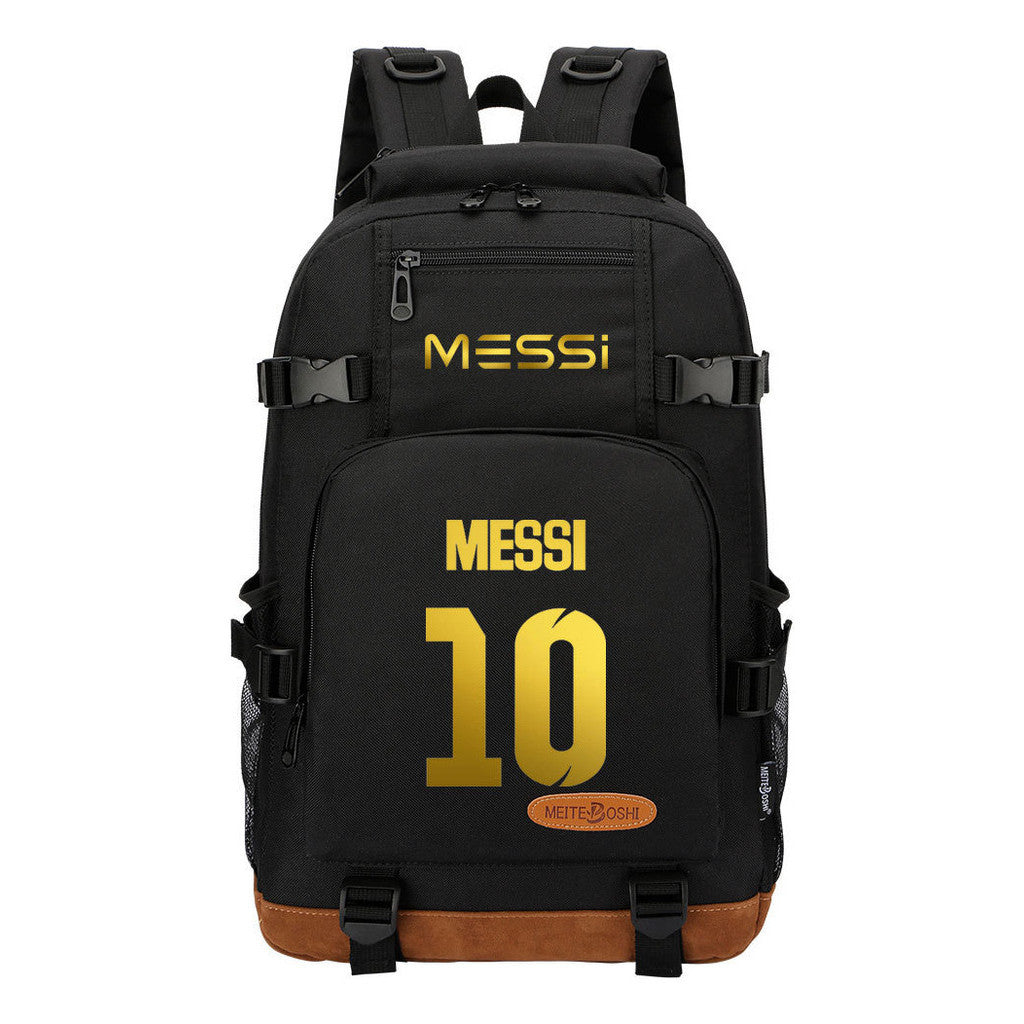 Hot Stamping Sports Football Star Printed Student Backpack For Men And Women's Backpacks