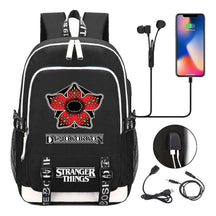 Strange Story Printed Usb Youth Student Backpack For Men And Women's Leisure Travel Backpack