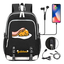 Comic Egg Yolk Lazy Egg Teenage Student Backpack Usb Boys And Girls Casual Backpack