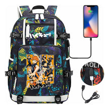 Volleyball Youth Usb Large Capacity Youth Student School Bag Men's And Women's Leisure Travel Backpack