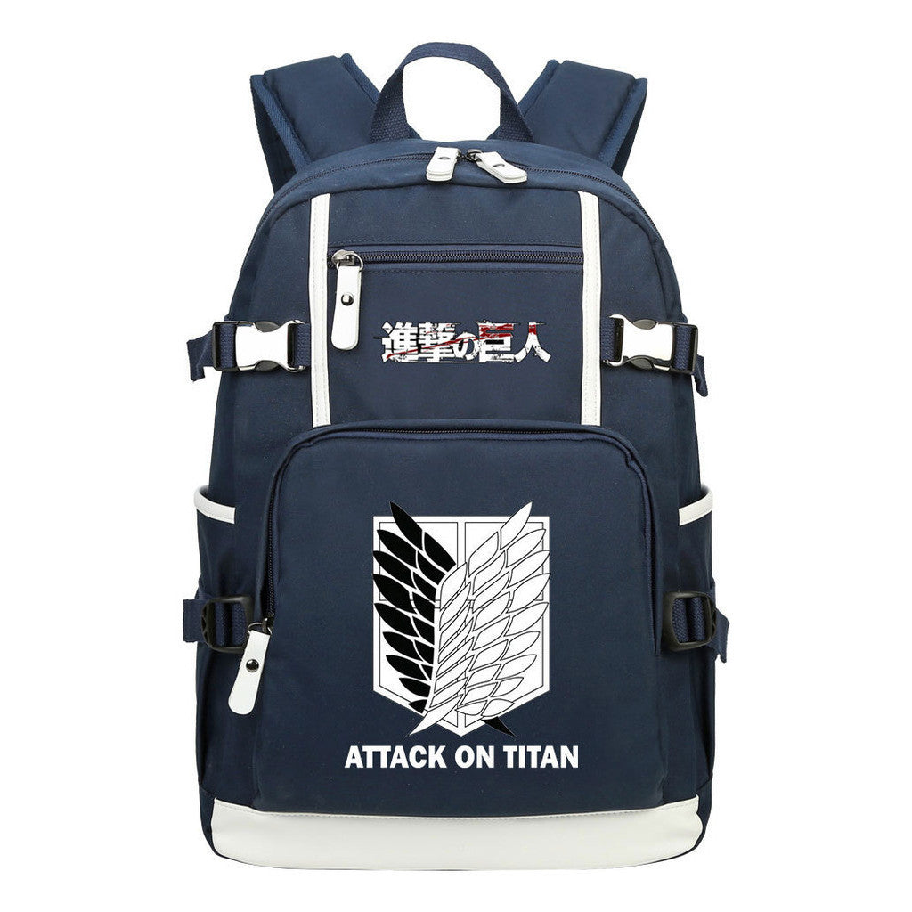 Giant Wings Of Cartoon And Anime Attack Student Backpacks, Men's And Women's Backpacks, Leisure Travel Backpacks
