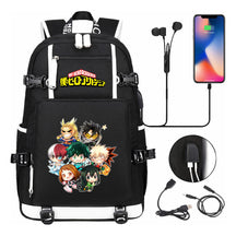 My Heroes Academy Usb Youth Student Backpack For Men And Women's Travel Backpacks