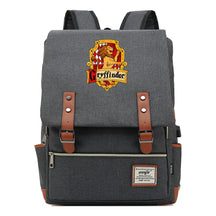 School Of Witchcraft And Wizardry Student Backpack Usb Men's And Women's Leisure Belt Buckle Backpack
