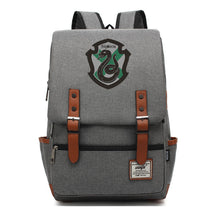School Of Witchcraft And Wizardry Printed Youth Student Backpack For Men And Women, Casual Belt Buckle, Classic Backpack