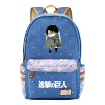 Giant Teenager Student Backpacks With Broken Flowers In Anime Attack, Men's And Women's Backpacks