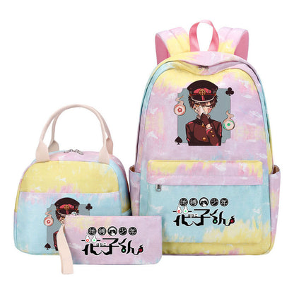 Student Girl Backpack Lunch Bag Three Piece Set Backpack Set