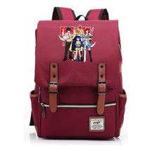 Printed Student Backpack With Casual Belt Buckle, Classic Backpack