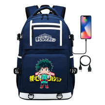 My Heroes Academy Usb Youth Student Backpack Men's And Women's Backpack Leisure Travel Backpack