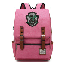 School Of Witchcraft And Wizardry Printed Youth Student Backpack For Men And Women, Casual Belt Buckle, Classic Backpack