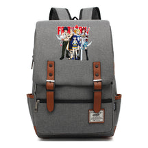 Printed Student Backpack With Casual Belt Buckle, Classic Backpack