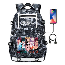 My Heroes Academy Usb Youth Student Backpack Men's And Women's Backpack Leisure Travel Backpack